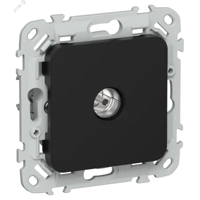 FLITE Розетка TV экранированная проходная тип M РТВм-1-1-2-ФлЧ черный IEK
