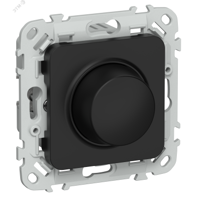 FLITE Светорегулятор проходной TRIAC 550Вт СС26-5-12-ФлЧ черный IEK