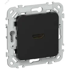 FLITE Розетка HDMI РШДМА-ФлЧ черный IEK