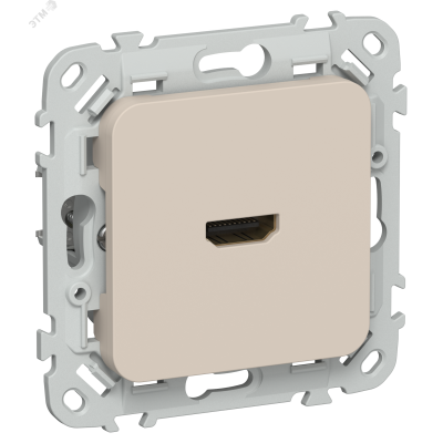 FLITE Розетка HDMI РШДМА-ФлЛ льняной IEK