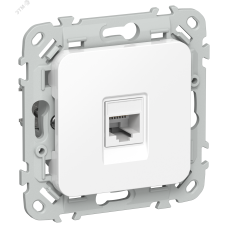 FLITE Розетка компьютерная RJ45 категория 5Е UTP РК5е-1-0-ФлБ белый IEK