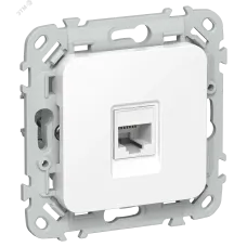 FLITE Розетка компьютерная RJ45 категория 5Е UTP РК5е-1-0-ФлБ белый IEK