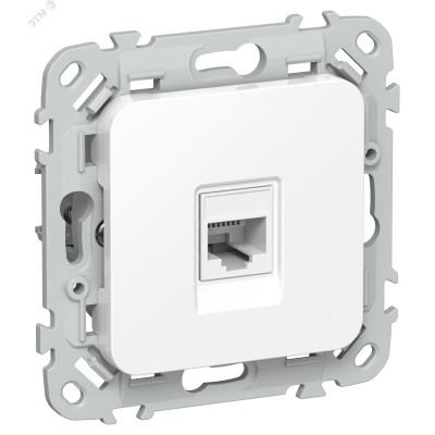 FLITE Розетка компьютерная RJ45 категория 5Е UTP РК5е-1-0-ФлБ белый IEK