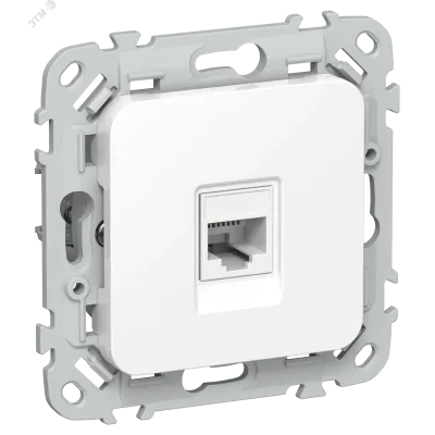 FLITE Розетка компьютерная RJ45 категория 5Е UTP РК5е-1-0-ФлБ белый IEK