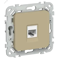 FLITE Розетка компьютерная RJ45 категория 6 UTP РК6-1-0-ФлХ хаки IEK