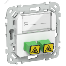 FLITE Розетка 2-местная оптоволоконная РОВ-2-ФлБ белый IEK