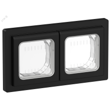 FLITE Рамка 2-местная IP55 Рпро-2-55-ФлЧ черный IEK