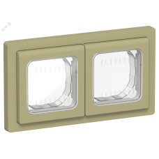 FLITE Рамка 2-местная IP55 Рпро-2-55-ФлО оливковый IEK