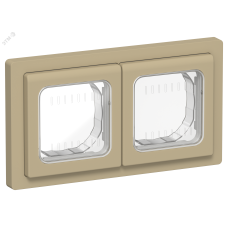 FLITE Рамка 2-местная IP55 Рпро-2-55-ФлХ хаки IEK