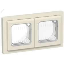 FLITE Рамка 2-местная IP55 Рпро-2-55-ФлСл сливочный IEK