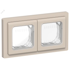 FLITE Рамка 2-местная IP55 Рпро-2-55-ФлЛ льняной IEK