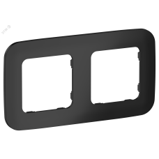 FLITE ARTISTIC Рамка 2-местная РУ-2-А-ФлЧ черный IEK