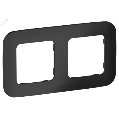 FLITE ARTISTIC Рамка 2-местная РУ-2-А-ФлЧ черный IEK