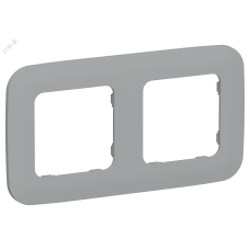FLITE ARTISTIC Рамка 2-местная РУ-2-А-ФлС серый IEK