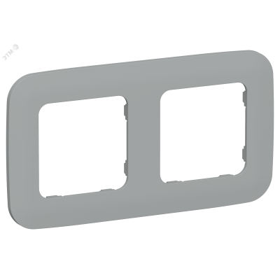 FLITE ARTISTIC Рамка 2-местная РУ-2-А-ФлС серый IEK