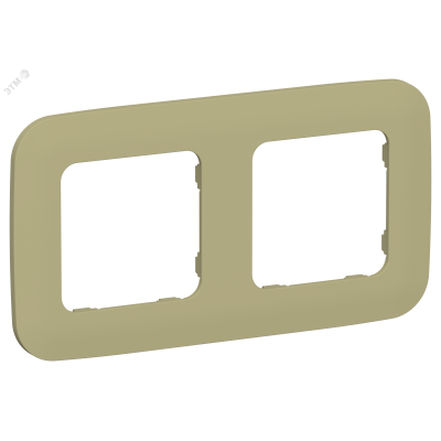 FLITE ARTISTIC Рамка 2-местная РУ-2-А-ФлО оливковый IEK