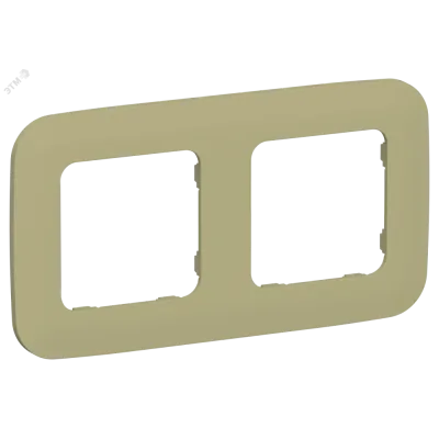 FLITE ARTISTIC Рамка 2-местная РУ-2-А-ФлО оливковый IEK