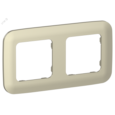 FLITE ARTISTIC Рамка 2-местная РУ-2-А-ФлШ шампань IEK