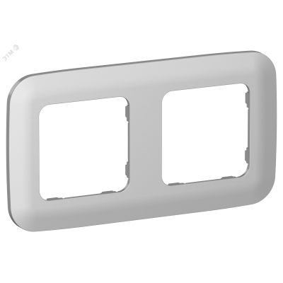 FLITE ARTISTIC Рамка 2-местная РУ-2-А-ФлА алюминий IEK