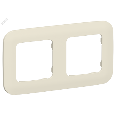 FLITE ARTISTIC Рамка 2-местная РУ-2-А-ФлСл сливочный IEK