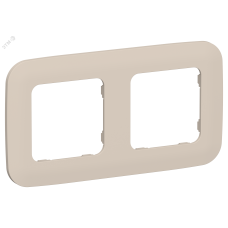 FLITE ARTISTIC Рамка 2-местная РУ-2-А-ФлЛ льняной IEK