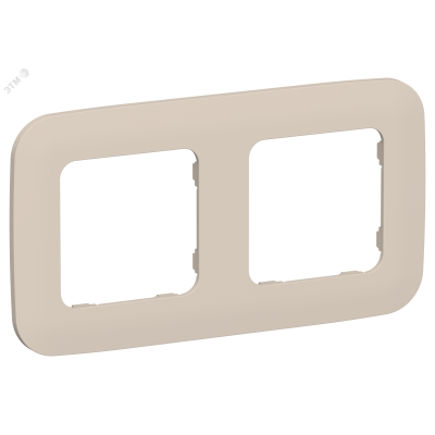 FLITE ARTISTIC Рамка 2-местная РУ-2-А-ФлЛ льняной IEK