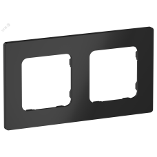 FLITE CLASSIC Рамка 2-местная РУ-2-К-ФлЧ черный IEK