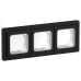 FLITE Рамка 3-местная IP55 Рпро-3-55-ФлЧ черный IEK