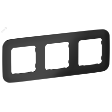 FLITE ARTISTIC Рамка 3-местная РУ-3-А-ФлЧ черный IEK