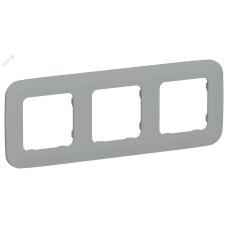FLITE ARTISTIC Рамка 3-местная РУ-3-А-ФлС серый IEK