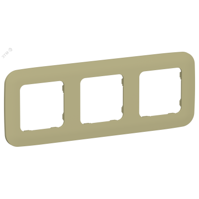 FLITE ARTISTIC Рамка 3-местная РУ-3-А-ФлО оливковый IEK