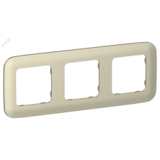 FLITE ARTISTIC Рамка 3-местная РУ-3-А-ФлШ шампань IEK
