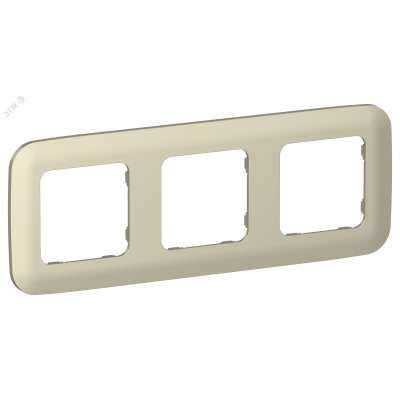 FLITE ARTISTIC Рамка 3-местная РУ-3-А-ФлШ шампань IEK