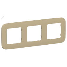 FLITE ARTISTIC Рамка 3-местная РУ-3-А-ФлХ хаки IEK