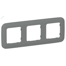 FLITE ARTISTIC Рамка 3-местная РУ-3-А-ФлМА мокрый асфальт IEK