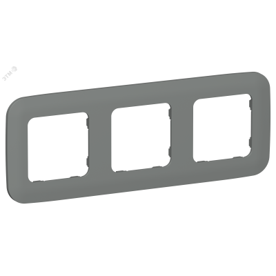 FLITE ARTISTIC Рамка 3-местная РУ-3-А-ФлМА мокрый асфальт IEK