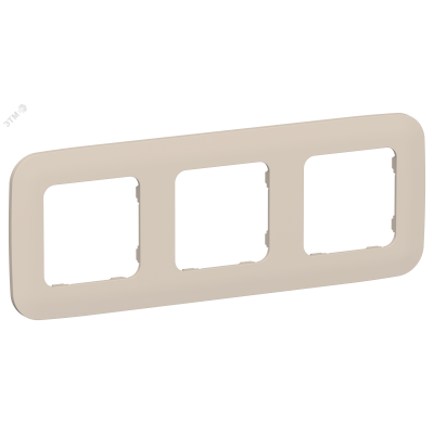 FLITE ARTISTIC Рамка 3-местная РУ-3-А-ФлЛ льняной IEK