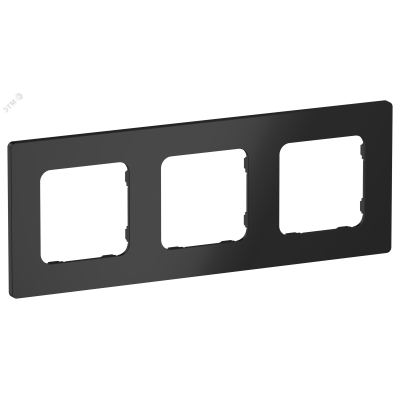 FLITE CLASSIC Рамка 3-местная РУ-3-К-ФлЧ черный IEK