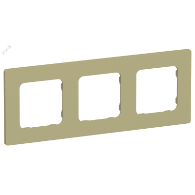 FLITE CLASSIC Рамка 3-местная РУ-3-К-ФлО оливковый IEK