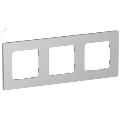 FLITE CLASSIC Рамка 3-местная РУ-3-К-ФлА алюминий IEK