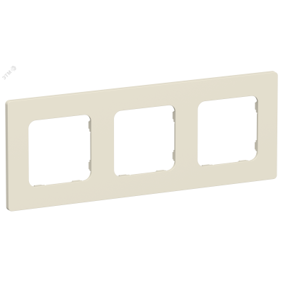 FLITE CLASSIC Рамка 3-местная РУ-3-К-ФлСл сливочный IEK