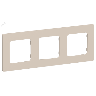FLITE CLASSIC Рамка 3-местная РУ-3-К-ФлЛ льняной IEK