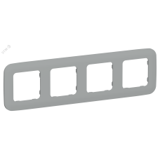 FLITE ARTISTIC Рамка 4-местная РУ-4-А-ФлС серый IEK