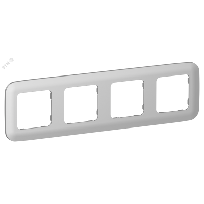 FLITE ARTISTIC Рамка 4-местная РУ-4-А-ФлА алюминий IEK