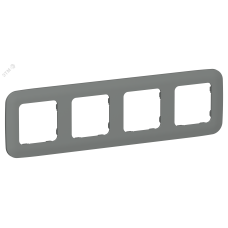 FLITE ARTISTIC Рамка 4-местная РУ-4-А-ФлМА мокрый асфальт IEK