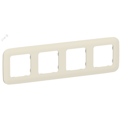 FLITE ARTISTIC Рамка 4-местная РУ-4-А-ФлСл сливочный IEK