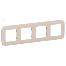 FLITE ARTISTIC Рамка 4-местная РУ-4-А-ФлЛ льняной IEK