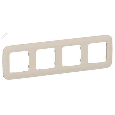 FLITE ARTISTIC Рамка 4-местная РУ-4-А-ФлЛ льняной IEK