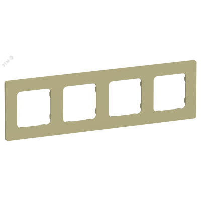 FLITE CLASSIC Рамка 4-местная РУ-4-К-ФлО оливковый IEK
