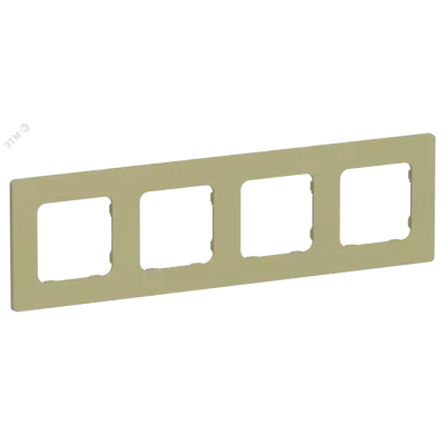 FLITE CLASSIC Рамка 4-местная РУ-4-К-ФлО оливковый IEK